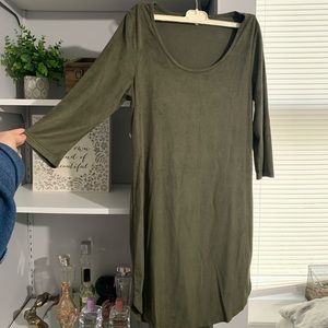 Suede dress